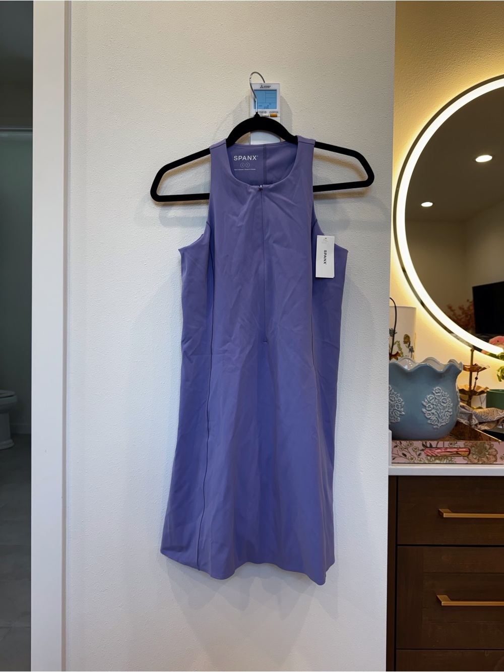 SPANX Lavender Sleeveless A-Line Mini Dress